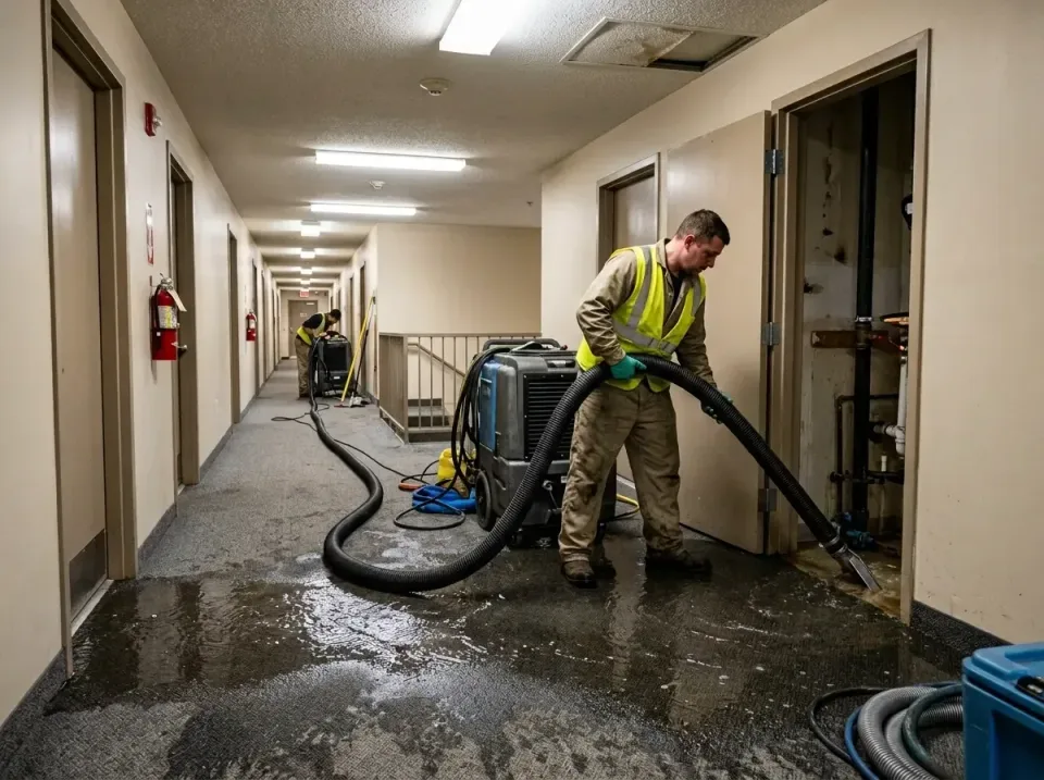 multi-unit-apartment-hallway-f-005 — frequently asked questions, Emergency Burst Pipe Water Extraction & Removal in Kaukauna…